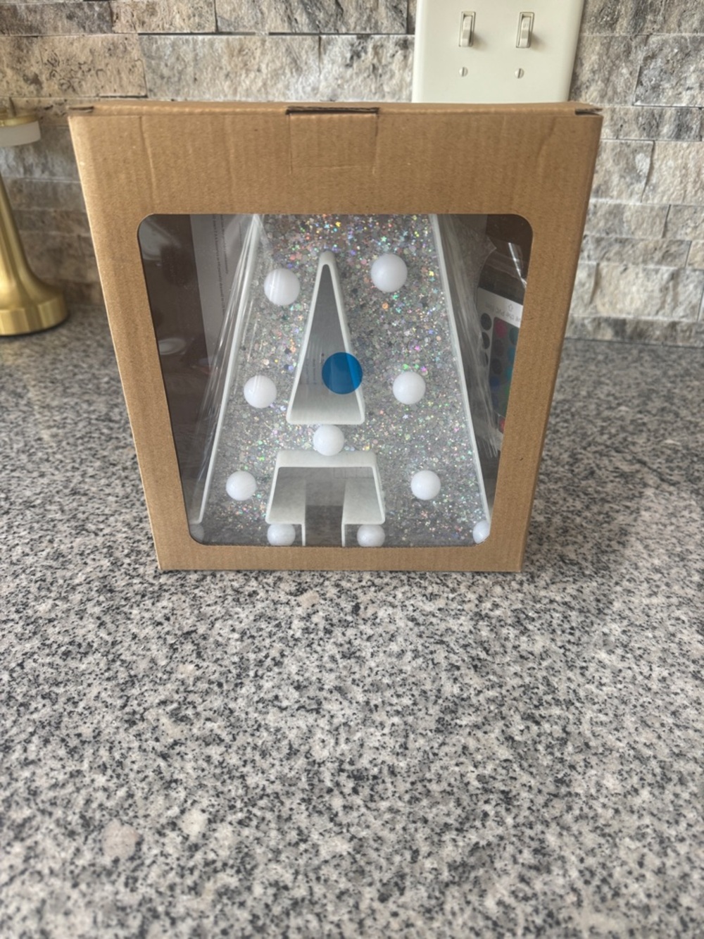 Glitter Letter "A" Marquee Light w/Remote - NWT